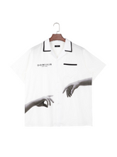 Load image into Gallery viewer, "Father Take My Hand" White Viscose Shirt