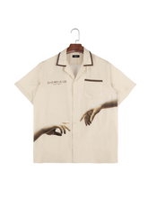 Load image into Gallery viewer, Father Take My Hand" Beige Viscose Shirt
