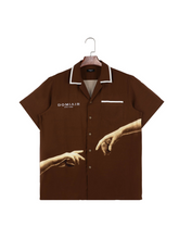 Load image into Gallery viewer, Father Take My Hand" Brown Viscose Shirt