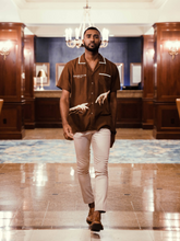 Load image into Gallery viewer, Father Take My Hand" Brown Viscose Shirt
