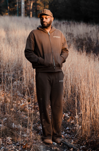 "Designed For The Fly Only" Brown Hoodie