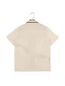 Father Take My Hand" Beige Viscose Shirt