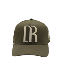 Load image into Gallery viewer, DR Monogram Trucker Hat Olive
