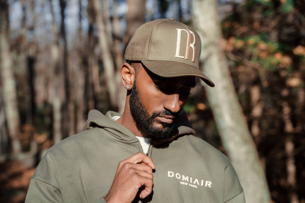DR Monogram Trucker Hat Olive