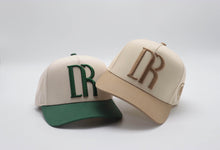 Load image into Gallery viewer, DR MONOGRAM TRUCKER HAT BEIGE/GREEN
